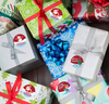 Eco-Friendly Printed Label Rolls for Christmas Gifts - Custom Self-Adhesive Packaging Decor 