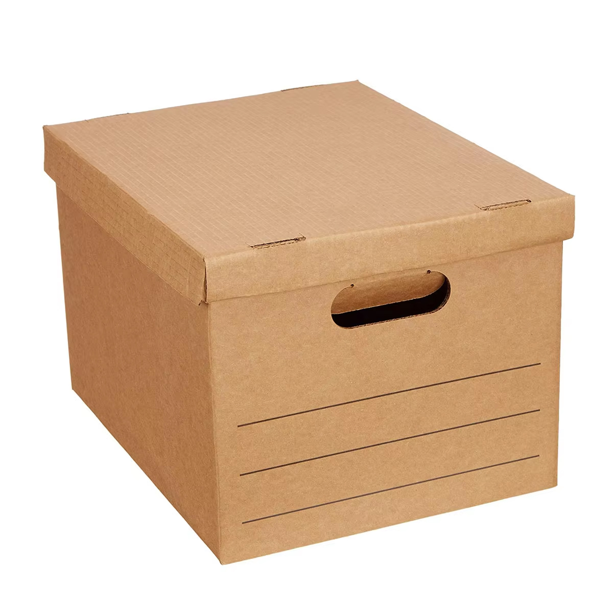 Custom Logo Kraft Paper Rigid Box with Lid