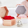Custom Hexagonal Valentine's Day Gift Box (Chocolate/Preserved Rose Packaging Display)