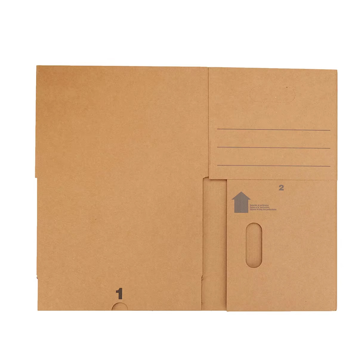 Corrugated carton with lid-4
