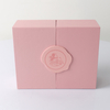 Custom FSC Double-Door Rigid Gift Box Luxury Packaging with Paper Insert & Shredded Raffia