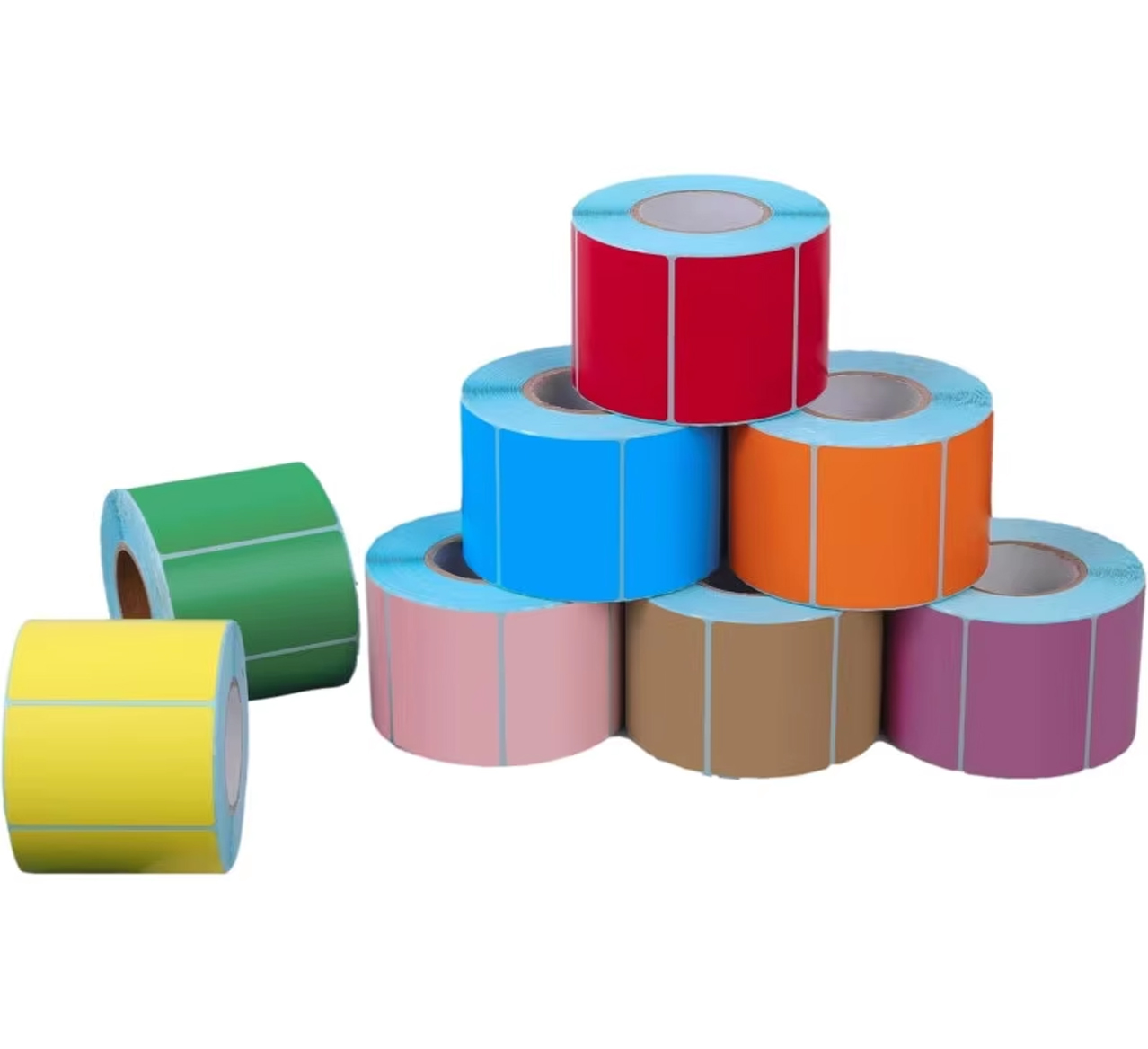 Custom Colored Self-Adhesive Thermal Paper for Portable Printers