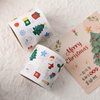 Eco-Friendly Printed Label Rolls for Christmas Gifts - Custom Self-Adhesive Packaging Decor 
