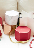 Custom Hexagonal Valentine's Day Gift Box (Chocolate/Preserved Rose Packaging Display)