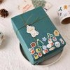 Eco-Friendly Printed Label Rolls for Christmas Gifts - Custom Self-Adhesive Packaging Decor 