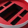 Red Round Rigid Gift Box with Handle Luxury Chinese New Year Packaging