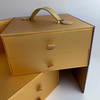 Luxury 4-Drawer Rigid Gift Box with Leather Clasp & Custom Printing