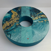 Custom Luxury Round Rigid Gift Box with Gold Foil Stamping