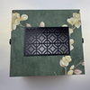 New Chinese Style Embossed Specialty Paper 2-Tier Portable Custom Gift Box