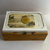 Custom Luxury Specialty Paper Rigid Gift Box with Bamboo Structure & Metal Emblem